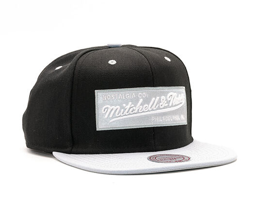 Kšiltovka Mitchell & Ness 2 Tone Label Black/Grey Snapback