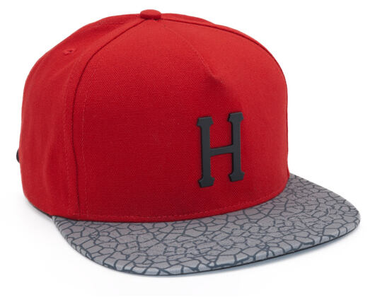 Kšiltovka HUF Metal H Quake Strapback Red