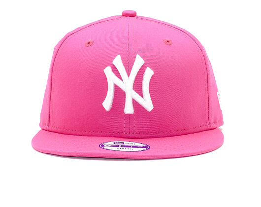 Dětská kšiltovka New Era 9FIFTY Kids MLB League Basic New York Yankees Snapback Pink / White