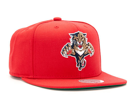 Kšiltovka Mitchell & Ness Florida Panthers Wool Solid 2 Red Snapback