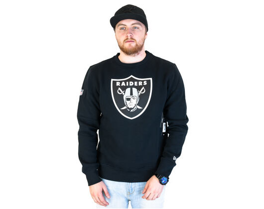 Mikina New Era Essential NFL Team Logo Crew Oakland Raiders Black