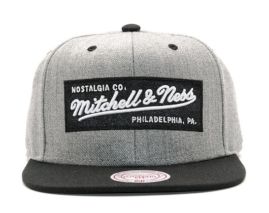 Kšiltovka Mitchell & Ness 2 Tone Label Grey/Black Snapback