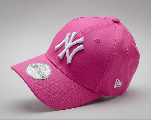 Dětská Kšiltovka New Era - MLB Essential 9FORTY - NY Yankees - Hot Pink / White