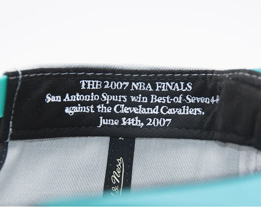 Kšiltovka Mitchell & Ness San Antonio Spurs Championship Grey/Teal Snapback