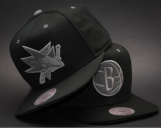 Kšiltovka Mitchell & Ness Grey Tonal Logo San Jose Sharks Snapback