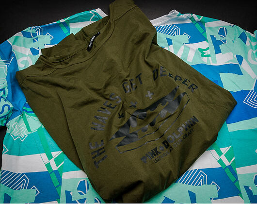 Triko Pink Dolphin Cross Layering Olive