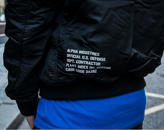 Zimní Bomber Alpha Industries MA-1 VF Army Black (-5° C)
