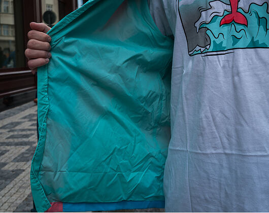 Větrovka Pink Dolphin OG Waves Breaker Boosace Blue