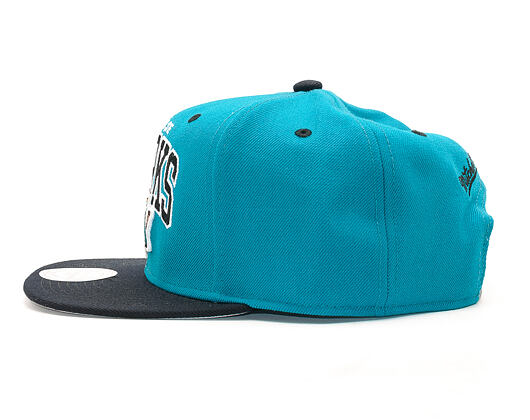 Kšiltovka Mitchell & Ness Team Arch San Jose Sharks Teal/Black Snapback