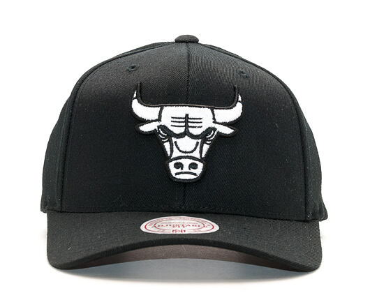 Kšiltovka Mitchell & Ness Black & White Logo 110 Chicago Bulls Black Snapback
