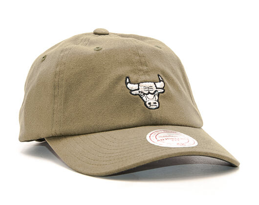 Kšiltovka Mitchell & Ness Morbido Slouch Chicago Bulls Khaki Strapback