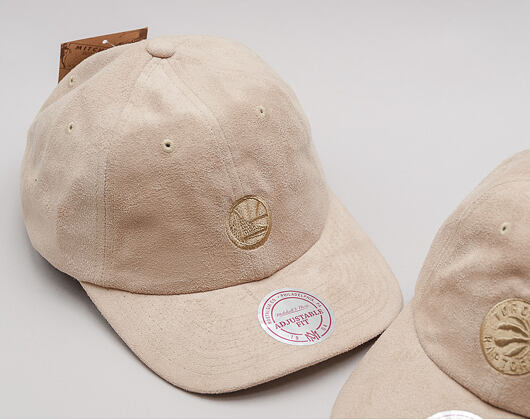 Kšiltovka Mitchell & Ness Micro Suede Slouch Toronto Raptors Tan Strapback
