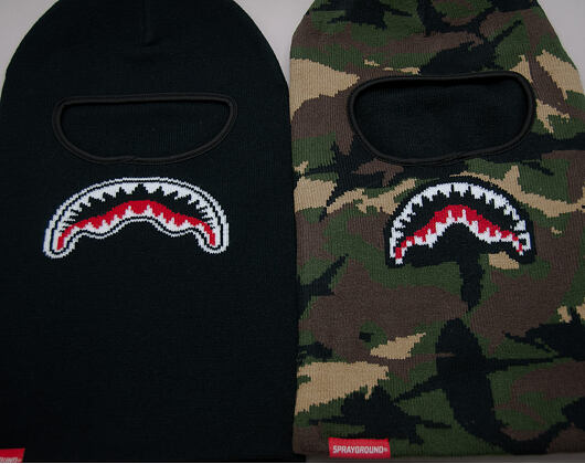 Kukla Sprayground Mouth Shark Ski Mask Camo
