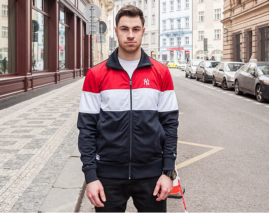 Bunda New Era Border Edge Track Jacket New York Yankees Navy/Red/White