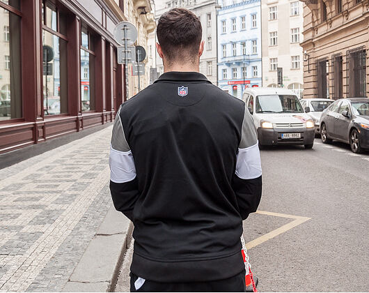 Bunda New Era Border Edge Track Jacket Oakland Raiders Black/Grey/White