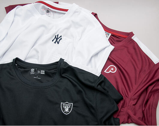 Triko New Era Border Edge Badge Tee Philadelphia Phillies Burgundy/Blue/White