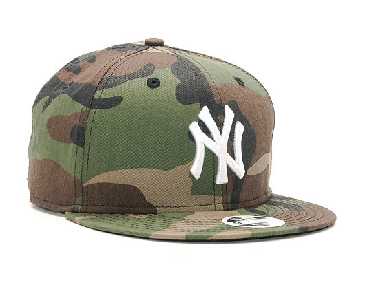 Dámská Kšiltovka New Era League Essential New York Yankees 9FIFTY Woodland Camo Snapback