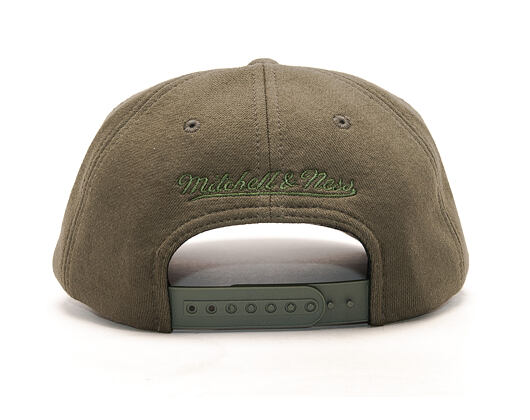 Kšiltovka Mitchell & Ness Throwback Chicago Blackhawks Olive Snapback