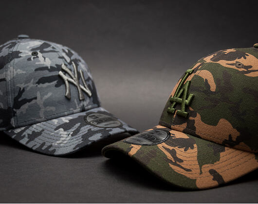 Kšiltovka New Era Seasonal Camo Los Angeles Dodgers 9FORTY Woodland Camo Strapback