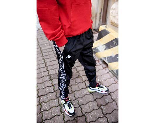 Tepláky Kappa 222 Banda Rastoria Slim 303KUC0 A24 Black/White