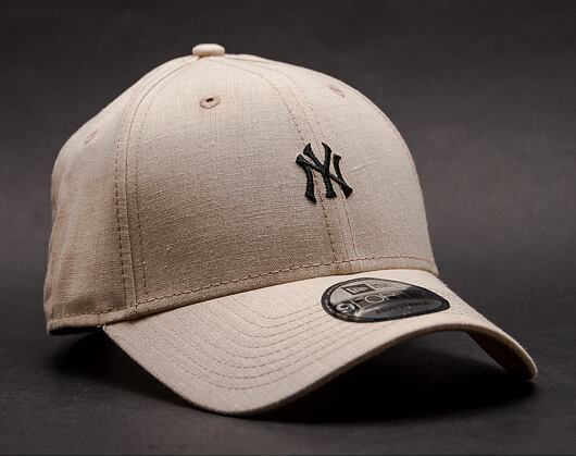 Kšiltovka New Era Linen Small Logo New York Yankees 9FORTY Satin Strapback