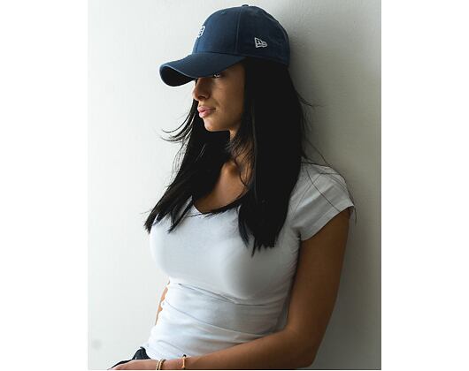 Dámská Kšiltovka New Era Linen Small Logo Detroit Tigers 9FORTY Navy Strapback