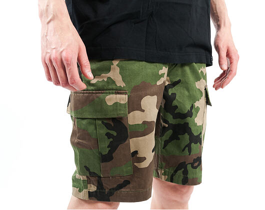 Kraťasy HUF Fatigue Cargo Woodland Camo