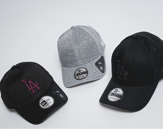 Kšiltovka New Era Jersey Tech A-Frame Los Angeles Dodgers 9FORTY Black Maroon Snapback