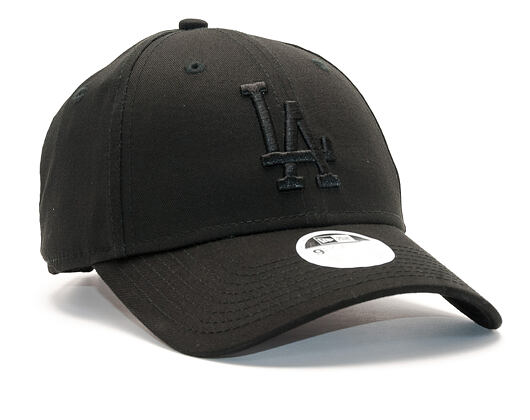 Dámská Kšiltovka New Era League Essential Los Angeles Dodgers 9FORTY Black/Black Strapback