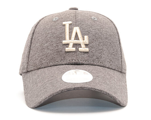 Dámská Kšiltovka New Era Jersey Essential Los Angeles Dodgers 9FORTY Grey Heather/Khaki Strapback