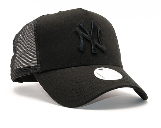 Dámská Kšiltovka New Era League Essential Trucker New York Yankees 9FORTY Black/Black Snapback