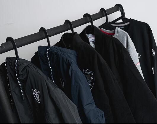 Bunda New Era Team Apparel Melton Bomber Oakland Raiders Black