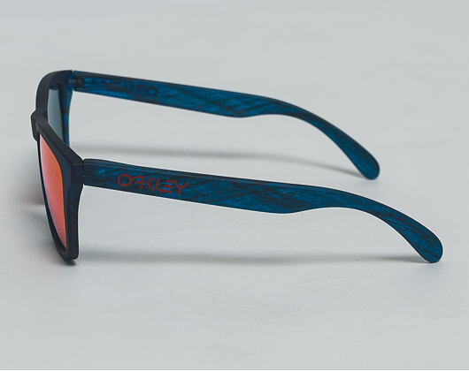Sluneční Brýle Oakley Frogskins Matte Blue Woodgrain/Torch Iridium OO9013-B555