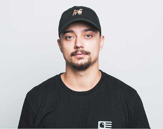 Kšiltovka Dog Limited Pug Dad Hat Black Strapback