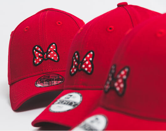 Dětská Kšiltovka New Era Jr Disney Minnie Mouse 9FORTY Youth Scarlet Strapback