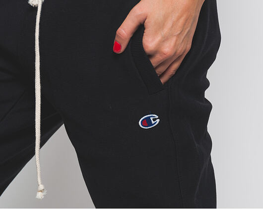Dámské Tepláky Champion Rib Cuff Pants Black