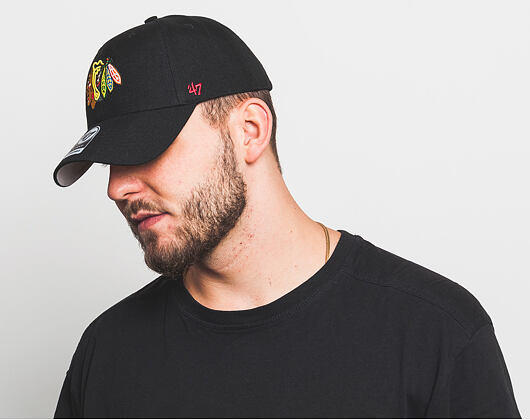 Kšiltovka 47 Brand Chicago Blackhawks MVP Black Strapback
