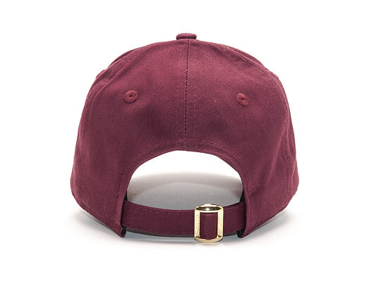 Dámská Kšiltovka New Era Essential New York Yankees 9FORTY Maroon/Gold Strapback