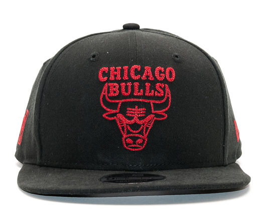 Kšiltovka New Era Chainstitch Chicago Bulls 9FIFTY Black Snapback