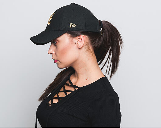 Dámská Kšiltovka New Era Sport Atlanta Braves 9FORTY Black/Gold Strapback