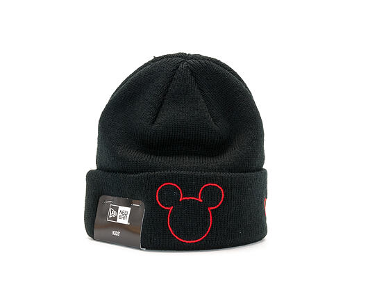 Dětský Kulich New Era Disney Knit Mickey Mouse Infant Black/Scarlet