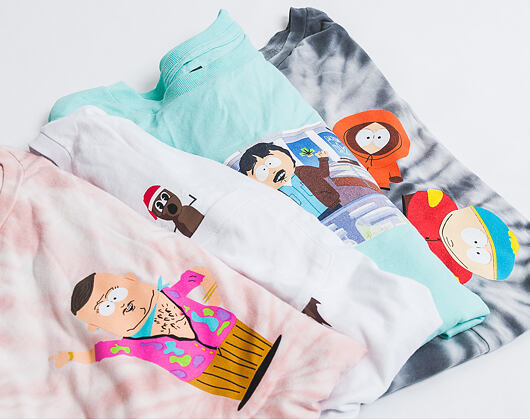 Triko S Dlouhým Rukávem HUF "South Park" Mr Hanky L/S Pocket Tee White