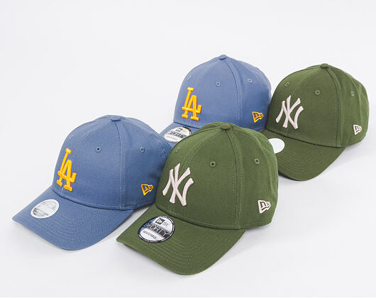 Dámská Kšiltovka New Era League Essential Los Angeles Dodgers 9FORTY Slate/Gold Strapback