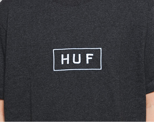 Triko HUF Bar Logo Embroidered Black