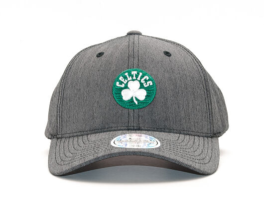 Kšiltovka Mitchell & Ness Poly Herringbone 110 Boston Celtics Grey/Black Snapback