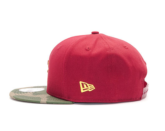 Kšiltovka New Era Team Camo Cleveland Cavaliers 9FIFTY Cardinal/Woodland Camo Snapback