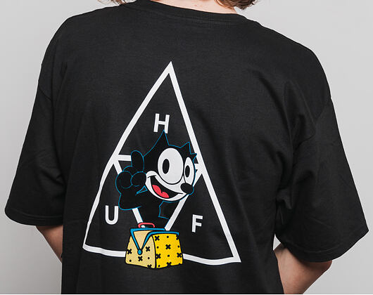 Triko HUF Felix The Cat Triple Triangle Black