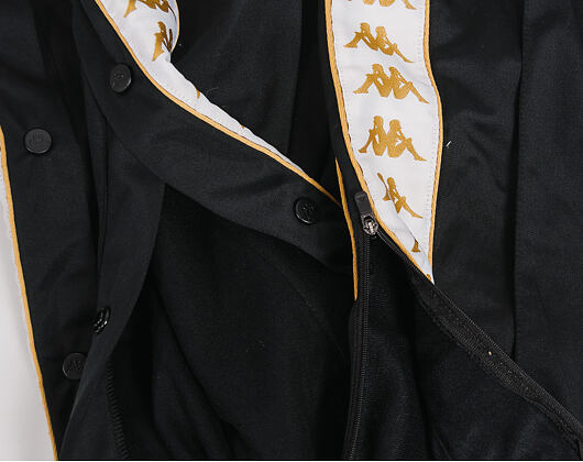 Tepláky Kappa Banda Astoria Snaps Slim Black/White/Gold