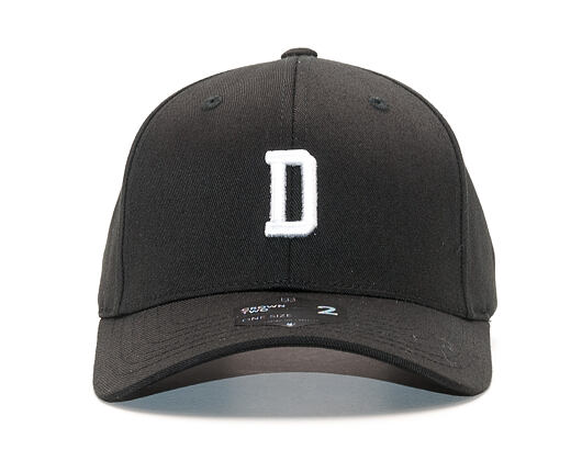 Kšiltovka State of WOW ALPHABET - Delta Baseball Cap Crown 2 Black/White Strapback