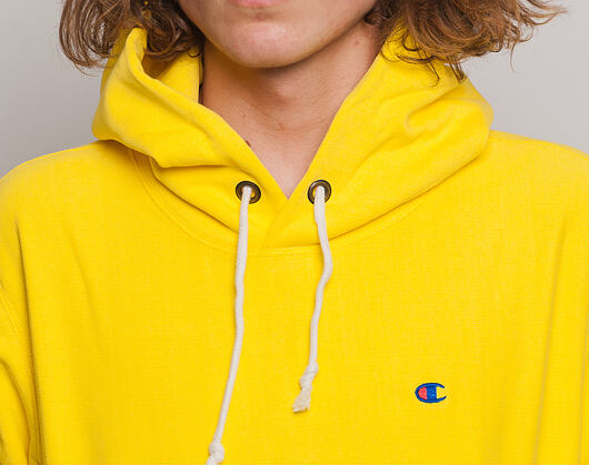 Mikina S Kapucí Champion Hooded Mini Logo Sweatshirt Bright Yellow